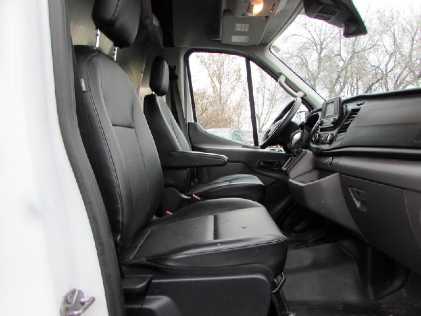 2020 White /Black Ford Transit 350 (1FTBW9C86LK) with an 3.5L PFDI V6 Gas engine, 10 speed Automatic transmission, located at 4562 State Avenue, Billings, MT, 59101, (406) 896-9833, 45.769516, -108.526772 - 2020 Ford Transit 350 Van Medium Roof 148-in. WB Cargo Van - One owner! 3.5L PFDI Gasoline V6 - 10 speed automatic transmission - rear wheel drive - 117,088 miles - One owner - Inspected and serviced - copy of inspection and work performed as well as a full vehicle history report provided Air - Photo#13